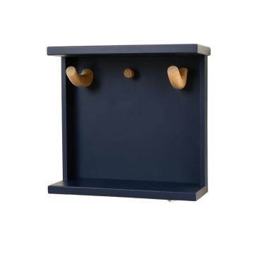 Wren Dell Wall-Mounted Entryway Organizer Shelf - Navy