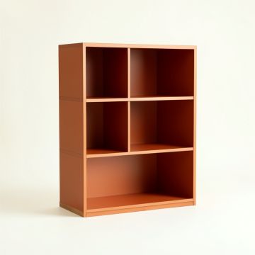 Aspen Dale Freestanding Bookcase - Terracotta (synthetic illustration; no displayed measurements)