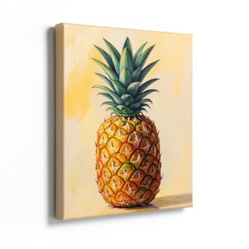 Fiesta Pineapple By Sarah Lapierre - Wrapped Canvas Painting Print (synthetic illustration; no displayed measurements)
