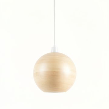 Spruce Bridge Pendant Light Suspended From One Plain Cable - Ivory (synthetic illustration; no displayed measurements)