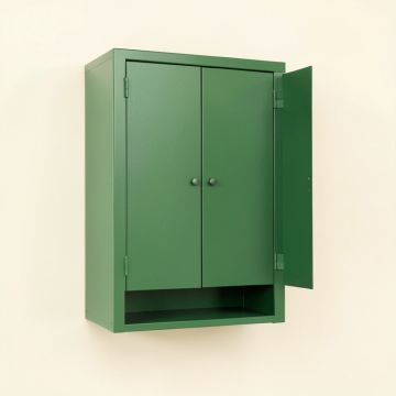 Maple Dell Wall-Mounted Laundry Cabinet - Green (synthetic illustration; no displayed measurements)