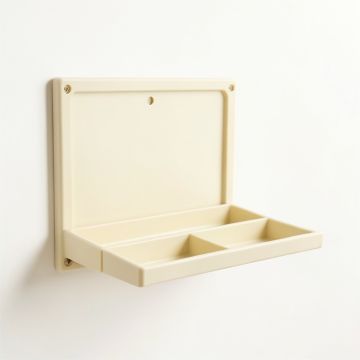 Ridge Branch Empty Wall-Mounted Tool Organizer Panel - Ivory (synthetic illustration; no displayed measurements)