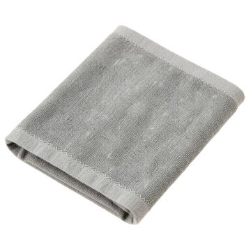 Laurel Edge Bath Towel - Gray