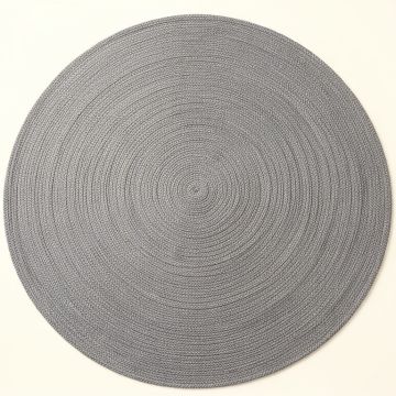 Field Bend Round Area Rug - Gray (synthetic illustration; no displayed measurements)
