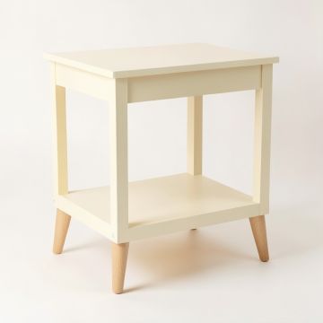 River Edge Side Table - Cream (synthetic illustration; no displayed measurements)