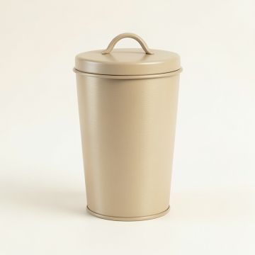 River Arc Storage Canister With Lid - Beige (synthetic illustration; no displayed measurements)