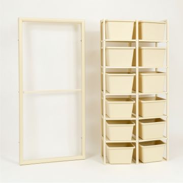 Elm Brook Empty Vertical Garden Frame - Cream (synthetic illustration; no displayed measurements)