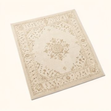 Lara Oriental Ivory Area Rug (synthetic illustration; no displayed measurements)