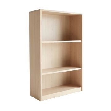 Aspen Bend Freestanding Bookcase - Beige
