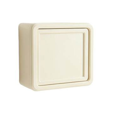 Wren Canyon Wall-Mounted Entry Cabinet - Cream (synthetic illustration; no displayed measurements)