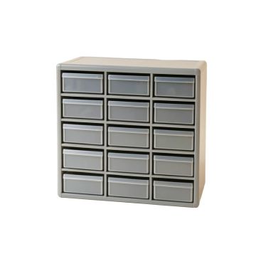 Hazel Branch Small-Parts Storage Drawer Cabinet - Gray