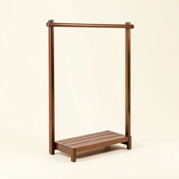 Solari 47.24 '' W Double Rod Clothes Garment Rack (synthetic illustration; no displayed measurements)