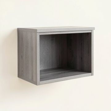 Dawn Bend Wall-Mounted Shelf - Gray (synthetic illustration; no displayed measurements)