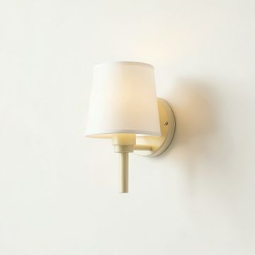 Linden Dale Wall Sconce Mounted On A Plain Wall - Cream (synthetic illustration; no displayed measurements)