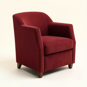 Doerr Upholstered Side Chair In Cranberry Red (synthetic illustration; no displayed measurements)
