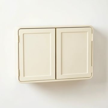 Stone Bridge Wall-Mounted Entry Cabinet - Cream (synthetic illustration; no displayed measurements)