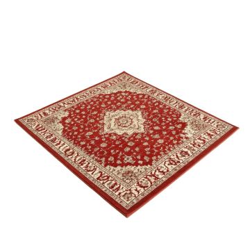 Singletary Wool Red/Beige Area Rug