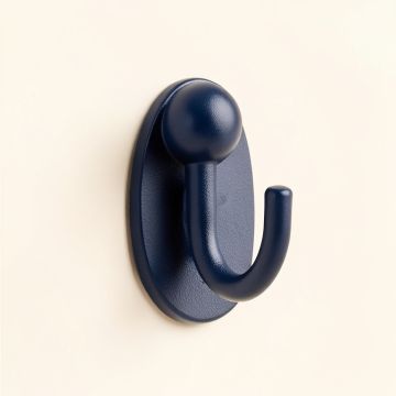 Meadow Brook Wall-Mounted Robe Hook - Navy (synthetic illustration; no displayed measurements)