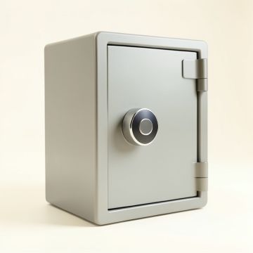 Safe With Biometric Lock (synthetic illustration; no displayed measurements)