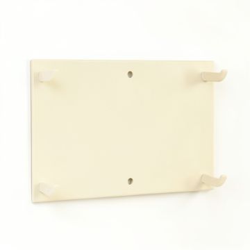 Fern Crest Empty Wall-Mounted Tool Organizer Panel - Cream (synthetic illustration; no displayed measurements)