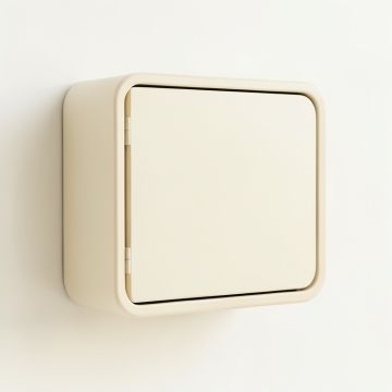 Ash Bend Wall-Mounted Entry Cabinet - Ivory (synthetic illustration; no displayed measurements)