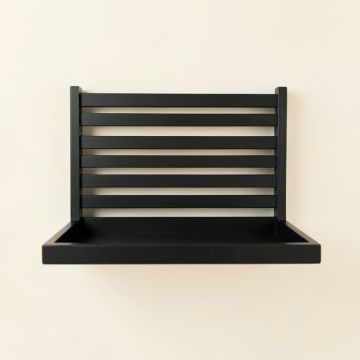 Glen Brook Wall-Mounted Entryway Organizer Shelf - Black (synthetic illustration; no displayed measurements)