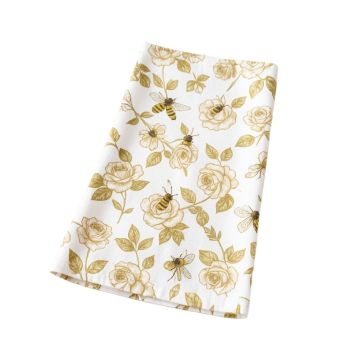 Bolton Pretty Rose Bees Pattern Hand Towel