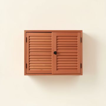 Holly Dale Wall-Mounted Entry Cabinet - Terracotta (synthetic illustration; no displayed measurements)