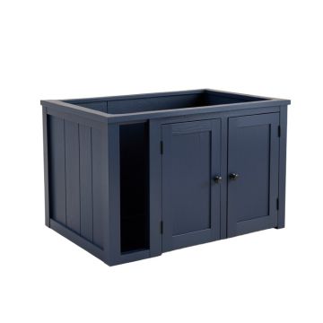 Spruce Crossing Empty Furniture-Style Litter Enclosure - Navy