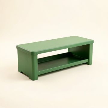 Fern Branch Narrow Outdoor Storage Bench - Green (synthetic illustration; no displayed measurements)