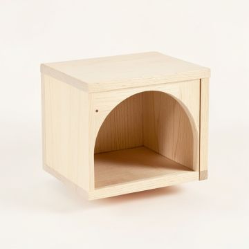 Aspen Dell Wall-Mounted Cat Perch - Ivory (synthetic illustration; no displayed measurements)