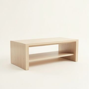 Field Bridge Coffee Table - Beige (synthetic illustration; no displayed measurements)