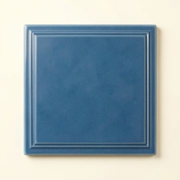 Holly Branch Uninstalled Square Decorative Tile - Blue (synthetic illustration; no displayed measurements)