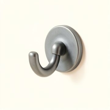 Shore Bend Wall-Mounted Robe Hook - Gray (synthetic illustration; no displayed measurements)