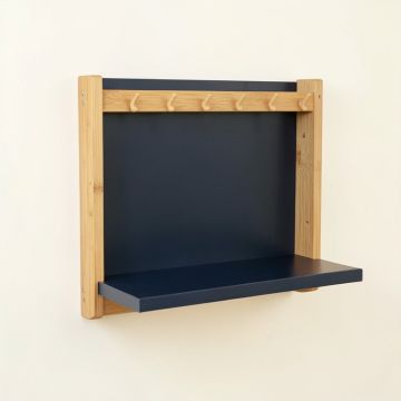 Shore Bluff Wall-Mounted Entryway Organizer Shelf - Navy (synthetic illustration; no displayed measurements)