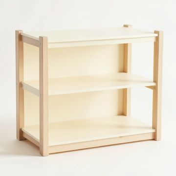 Rowan Brook Empty Seed-Starting Shelving Unit Without Lights - Cream (synthetic illustration; no displayed measurements)