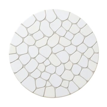 Shore Penny 0.98 '' X 0.98 '' Seashell Penny Round Mosaic Tile