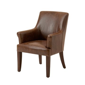 Allegany Bonded Leather Upholstered Dining Chair