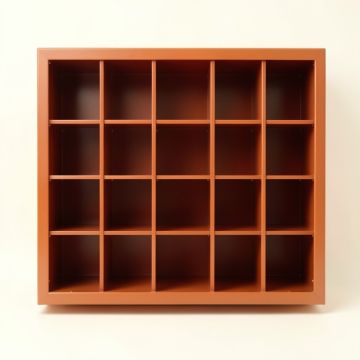 Wren Bluff Empty Mug-Storage Cabinet Insert - Terracotta (synthetic illustration; no displayed measurements)