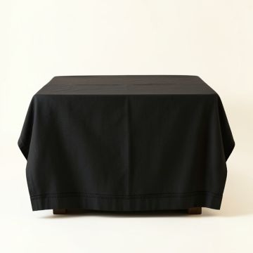 Hill Dell Flat Bed Sheet - Black (synthetic illustration; no displayed measurements)
