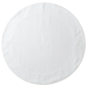 Wren Bend Round Area Rug - White