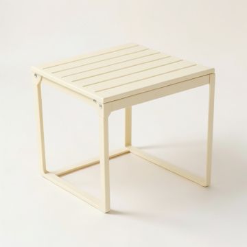 Summit Branch Compact Balcony Table - Cream (synthetic illustration; no displayed measurements)