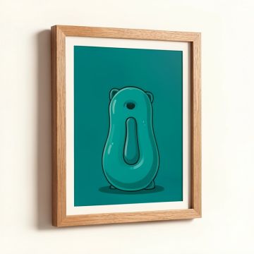 Co Unicorn Pool Float - Picture Framed Graphic Art Print On Wood (synthetic illustration; no displayed measurements)