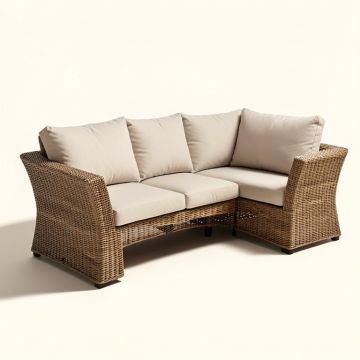 Alfonso 4 Piece Rattan Sofa Seating Group With Cushions (synthetic illustration; no displayed measurements)