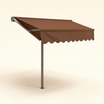 Retraction Side Awning In Brown (synthetic illustration; no displayed measurements)