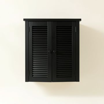 Laurel Brook Wall-Mounted Laundry Cabinet - Black (synthetic illustration; no displayed measurements)