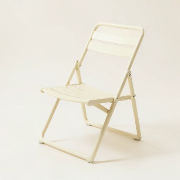Sage Crossing Folding Outdoor Chair - Cream (synthetic illustration; no displayed measurements)