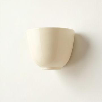 Dune Crest Wall Sconce Mounted On A Plain Wall - Cream (synthetic illustration; no displayed measurements)