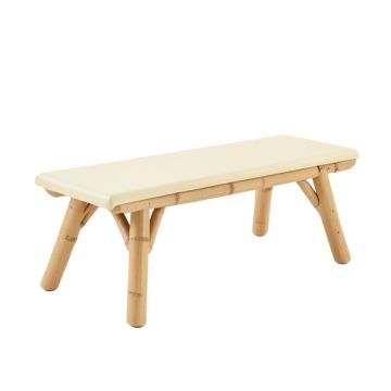 Stone Canyon Indoor Bench - Cream