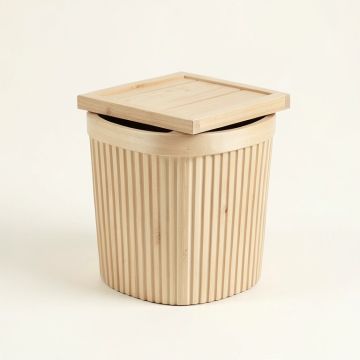Olive Crest Closed Garden Compost Bin - Beige (synthetic illustration; no displayed measurements)